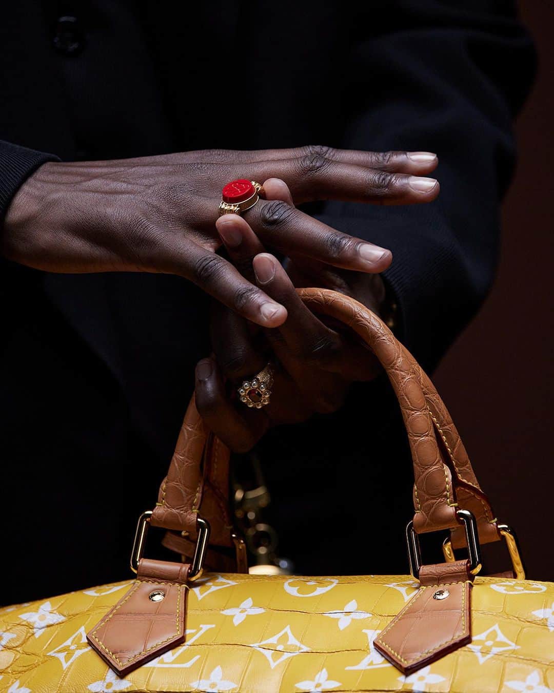 のインスタグラム：「Men's Spring-Summer 2024 Show. Indulge in the lustrous adornments of Pharrell Williams’ debut collection where glimmering touches add an air of contemporaneity to refined creations. Watch the full show via link in bio.  #LVMenSS24 #LouisVuitton #PharrellWilliams」