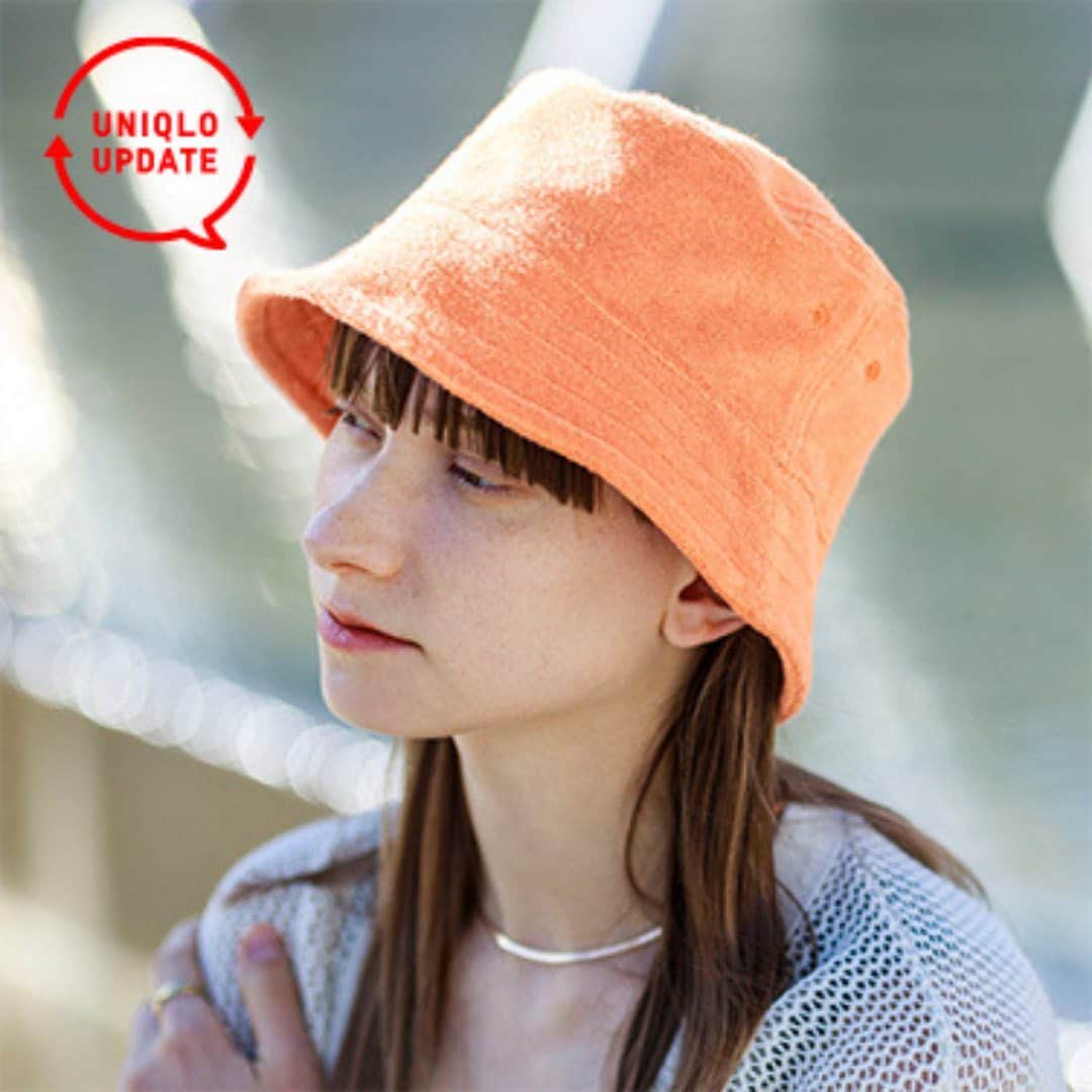 のインスタグラム：「Meet our new UV Protection Bucket Hats from #UNIQLOUPDATE!  "The men's bucket hat is a unisex item, so it might be a bit big for women." In response to the feedback, we've added UV Protection Pile Bucket Hat, designed specially for women. An adjuster inside also lets you adjust the size!  458268 UV Protection Pile Bucket Hat  Feedback us, and we will update our products!  #UNIQLO #LifeWear #Buckethat  *The product availability differs among regions. Please check your regional account or website.」