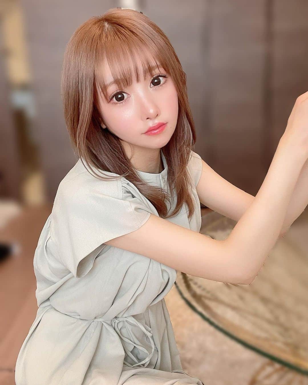 のインスタグラム：「きょうもおつかれちゅるん(꜆*ˊᵕˋ)꜆🍵 写真集めっちゃ好評で見てくれて嬉しいなん♥️」