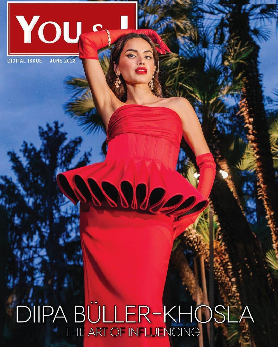 Diipa Büller-Khoslaのインスタグラム：「On our June Digital cover we have the stunning Diipa Büller-Khosla @diipakhosla , a visionary who is changing the landscape of content creation one post at a time. A lawyer turned digital influencer and entrepreneur, she is not only passionate about championing the age old science of Aryuveda through her beauty brand @indewild but she's also an anti colourism advocate who's been consistently partaking in social media activism with support from various trade bodies and festivals from around the world. Whether it’s fashion, beauty, travel, or relationships, her posts reach a global audience and create a sense of belonging within her community. Read more about her in the People In Focus section of our July issue! . . Outfit: @robertwun Jewellery: @raniwala1881 Styling: @thomasgeorgewulbern Make-Up: @tina_derkse Hair: @Franckprovostparis Photography: @natashagillett.art Artist's Publicity: @dreamnhustlemedia Co-Ordination: @nadiiaamalik Interview by: @niharika.keerthi   Follow @youandimag @youandimagweddings @niharika.keerthi for more   #DiipaKhosla #influencer #globalinfluencer #contentcreator #blogger #fashion #lifestyle #fashiongram #youandimag #youandimagweddings」