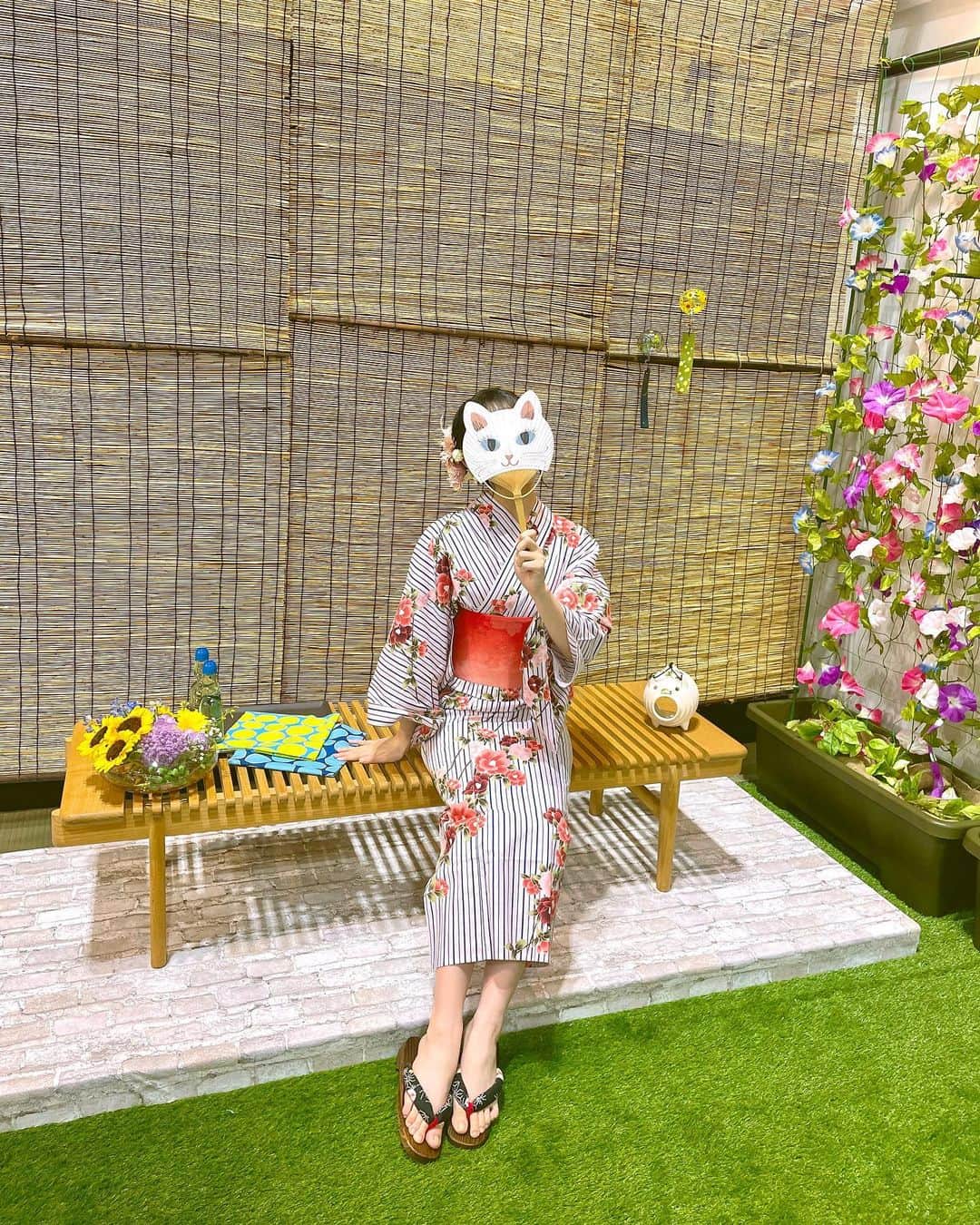 石田千穂のインスタグラム：「今年初浴衣でした！」