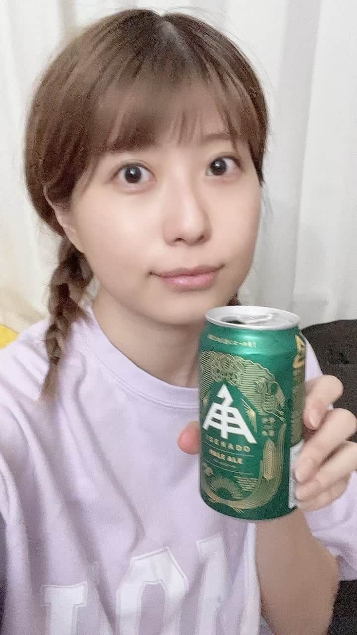 天野麻菜のインスタグラム：「ビール女子。3518」