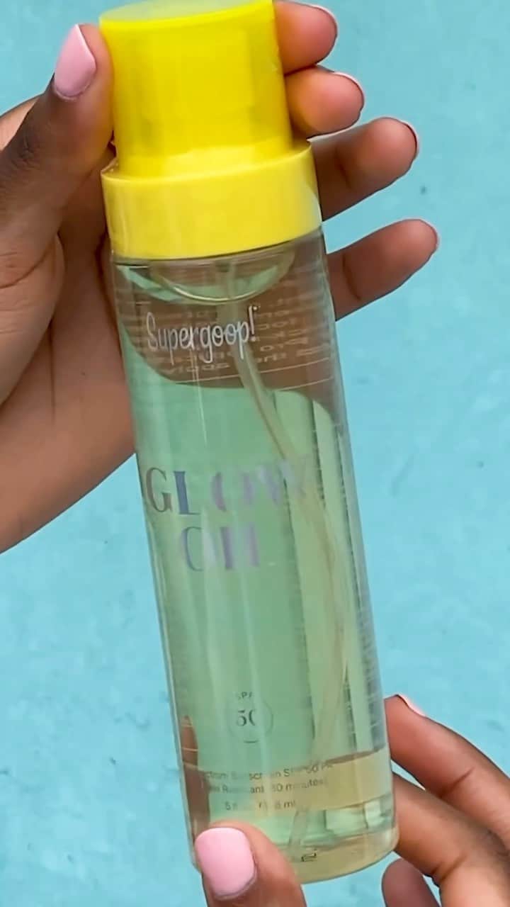 Nordstromのインスタグラム：「Summer glow ✨unlocked✨ Supergoop! Glow Oil SPF 50. RUN, don’t walk! #supergoop #glowoil #sunscreen #summerbeautyessentials #amsr #Nordstrom」