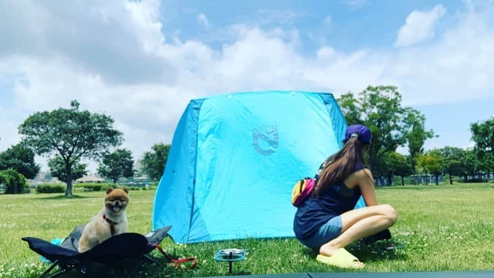 キム・ソラのインスタグラム：「• 두번째 내집 마련🏕️  내집 짓기전에 마루 코트랑 물부터 셋팅❤️」