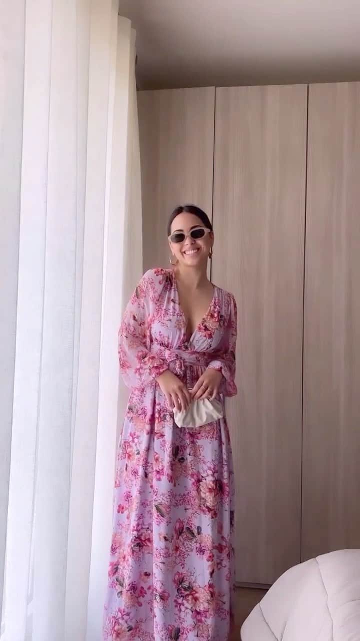SHEINのインスタグラム：「@raffagiu_'s GRWM is absolutely blooming in BELLE botanical splendor 💐😍 Which special event would you wear this floral frock to? 👇   🔎12414754 11988975 9791097  #SHEIN #SHEINforAll #SHEINstyle #fashion #chic」