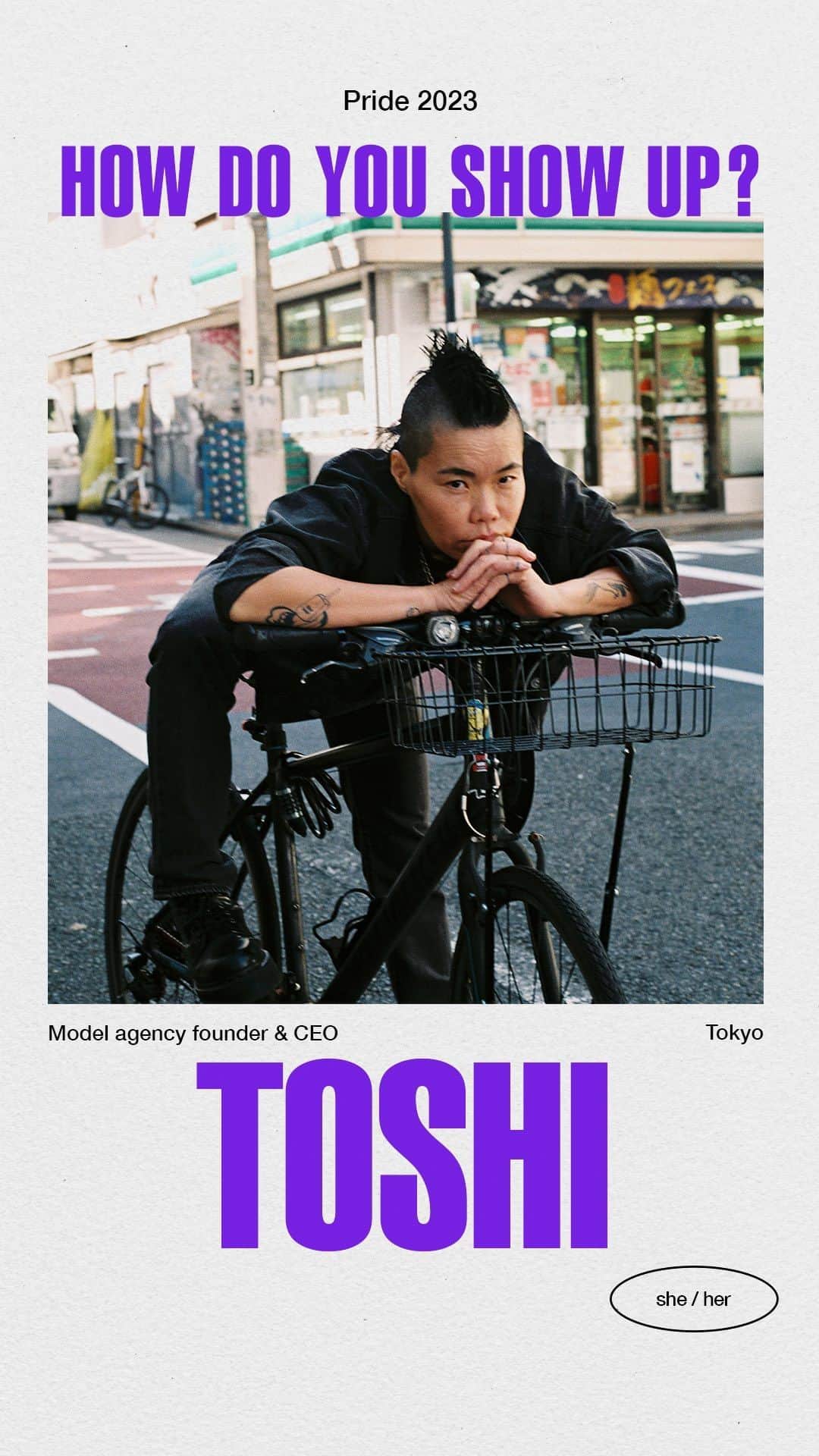 Levi’sのインスタグラム：「“You have to find a safe space or create your own because not living who you truly are and trying to change will never make you happy.” —Toshi, founder and CEO of Tokyo Rebels, the only gay-founded modeling agency in Japan’s capital city.  Check out stories or link in bio to hear more about how Toshi shows up. #LevisPride  📸: @analoguepapi」