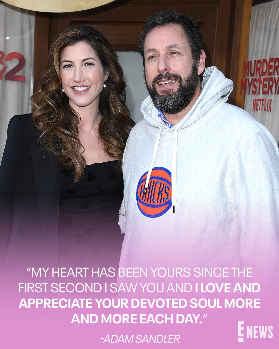 E! Onlineさんのインスタグラム写真 - (E! OnlineInstagram)「Find someone who talks about you the way Adam Sandler talks about Jackie Sandler. 🥹 (📷: Getty)」6月25日 4時00分 - enews