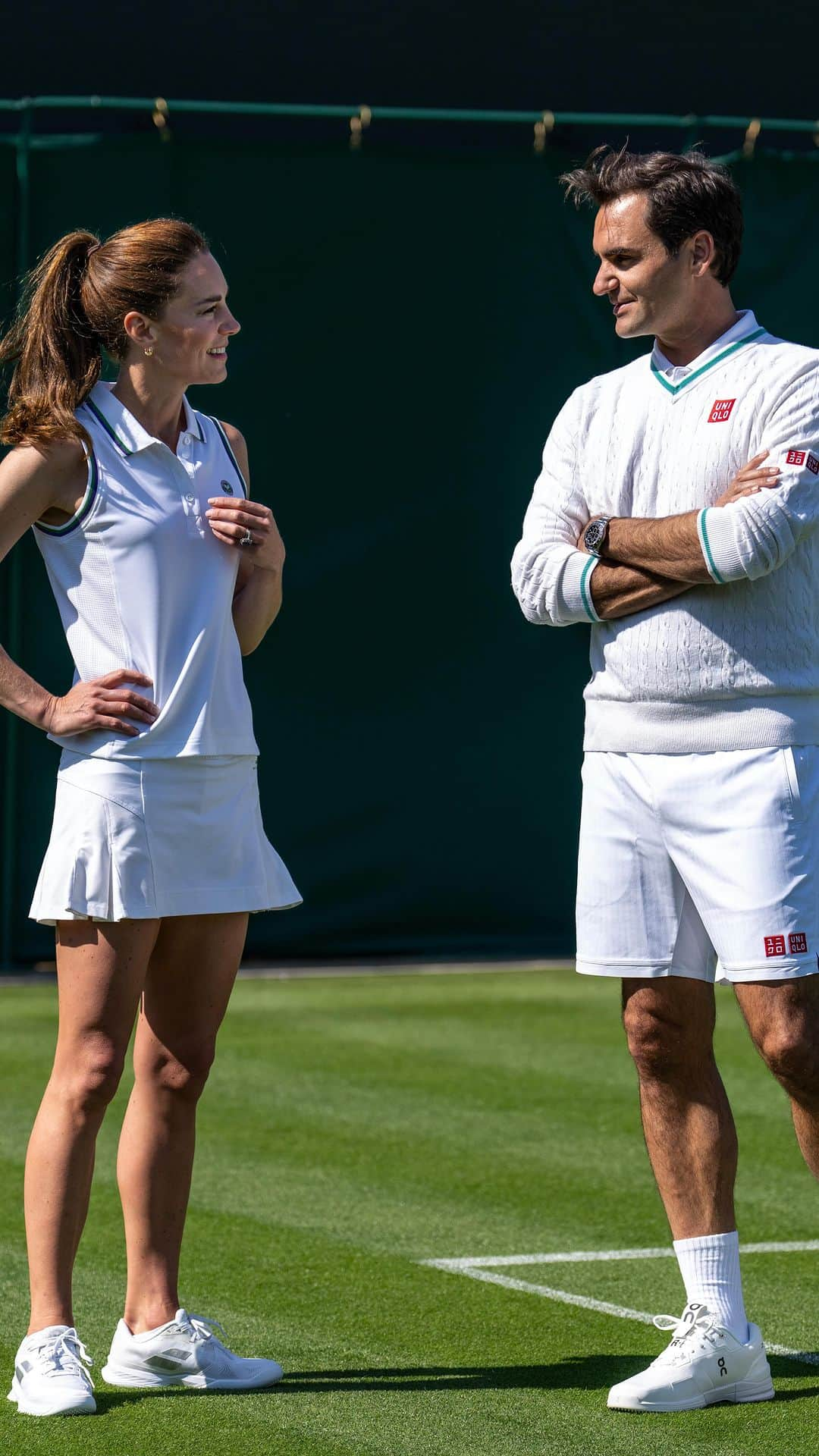 ロジャー・フェデラーのインスタグラム：「The unsung heroes of @wimbledon   The skill and dedication of the Ball Boys and Girls help make The Championships so special. They certainly taught us a few things!   ▶️ Watch the full film on YouTube via link in bio」