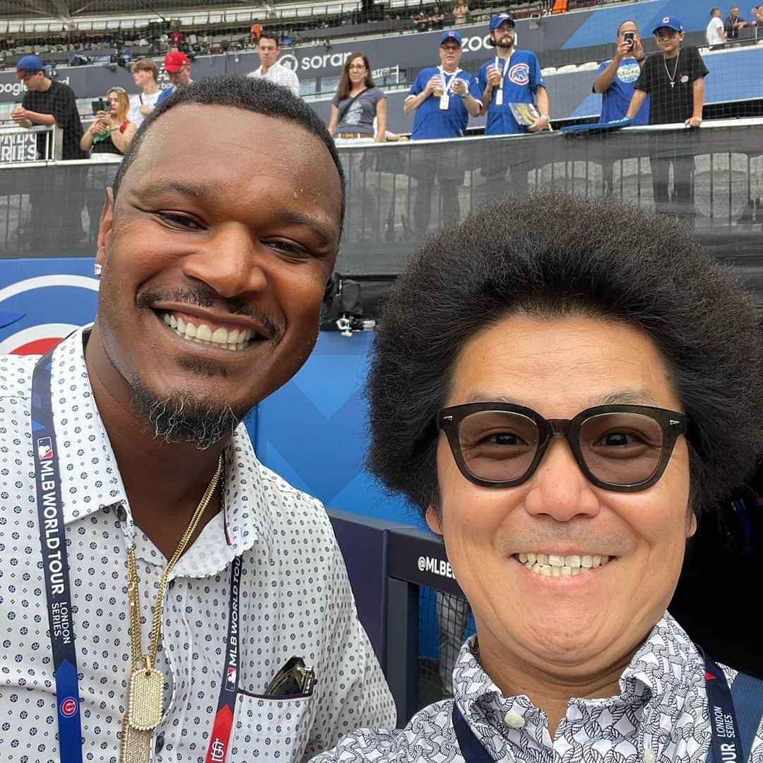 オカモト"MOBY"タクヤのインスタグラム：「with AJ @simplyaj10 @ London.」