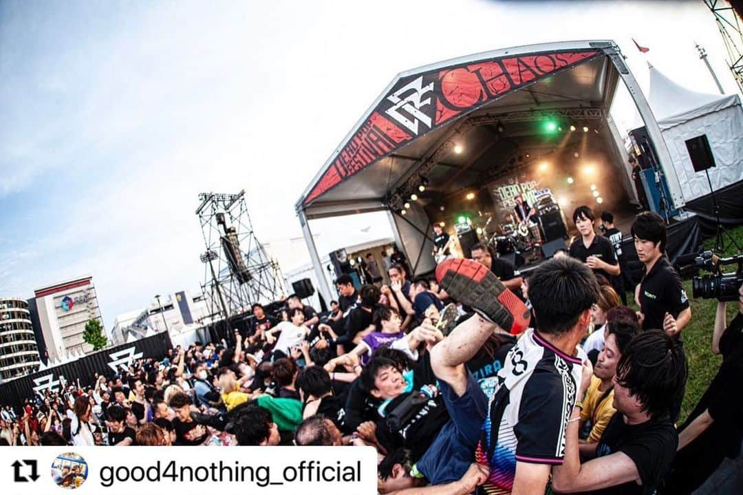 U-tanさんのインスタグラム写真 - (U-tanInstagram)「#Repost @good4nothing_official with @use.repost ・・・ SiM pre「DEAD POP FESTiVAL 2023 - 解 -」  2023.06.24 東扇島東公園特設会場  Photo by Kanade Nishikata」6月25日 13時34分 - utan_g4n