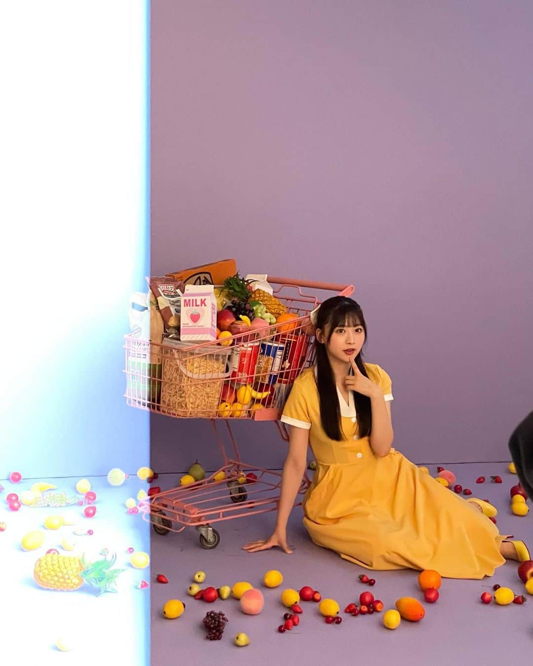 のインスタグラム：「🍎🍋🍑 #suzygram #ひなこい」