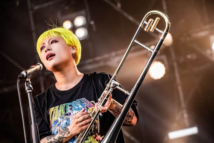 かなすのインスタグラム：「😈 DEAD POP FESTiVAL 2023😈 2023. 6. 24 神奈川県川崎市 東扇島東公園特設会場  Photo by @hayachinphoto」