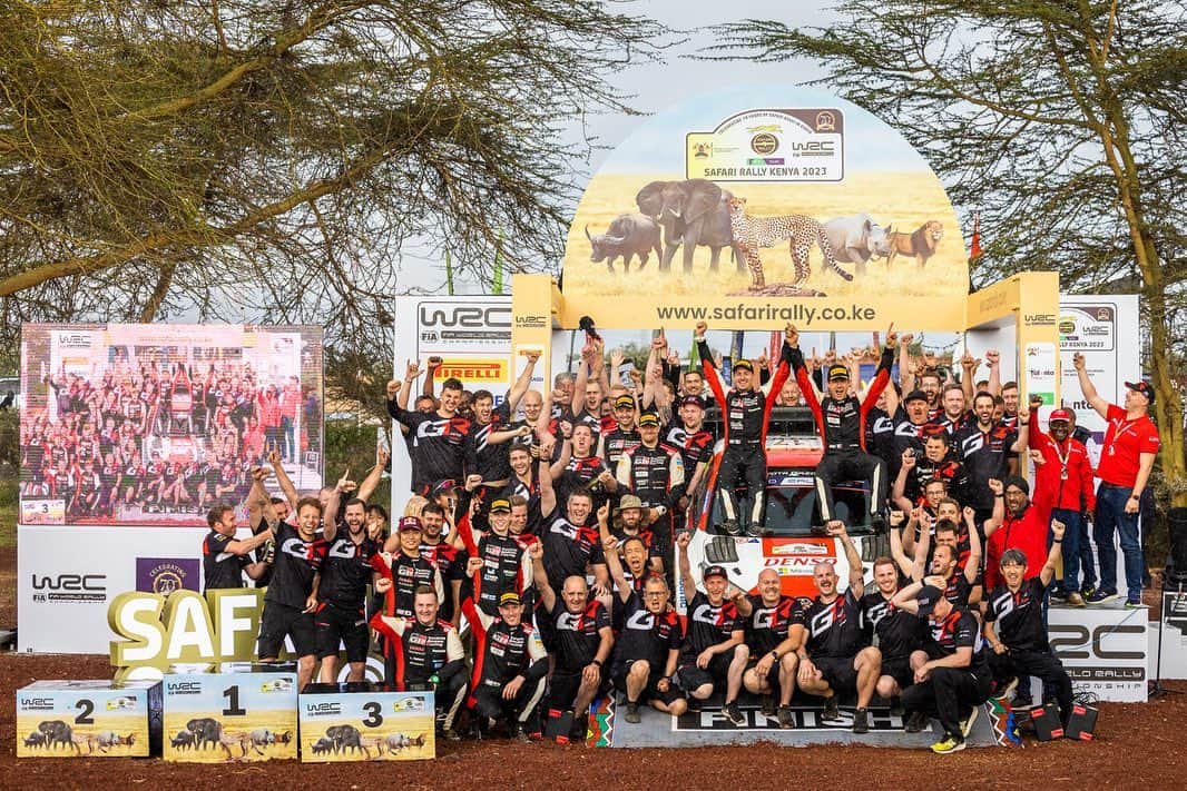 勝田貴元さんのインスタグラム写真 - (勝田貴元Instagram)「Finished #SafariRallyKenya in P4. So many things happened this weekend. Huge huge thanks to the team!!!  ケニアは総合4位。 表彰台争いはハイブリッドトラブルで万事休すでしたが、2つのステージウィンとTGRの1-2-3-4に貢献できました。チームに本当に感謝です。応援ありがとうございました！  #TK18 📸 @timoanisphotography」6月26日 1時00分 - takamotokatsuta