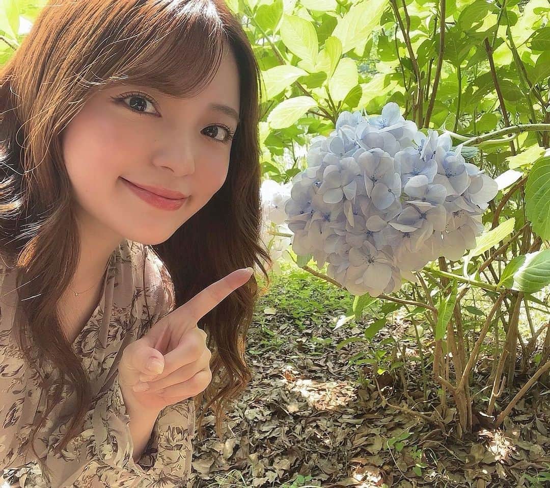 栗原みさのインスタグラム：「. 明日からもがんばろーう🫶🏻 . . . #栗原みさ #役者 #ホラ女 #紫陽花 #photo #photography #photooftheday #selfie #japanesegirl #horrorfan #instagood #followme」