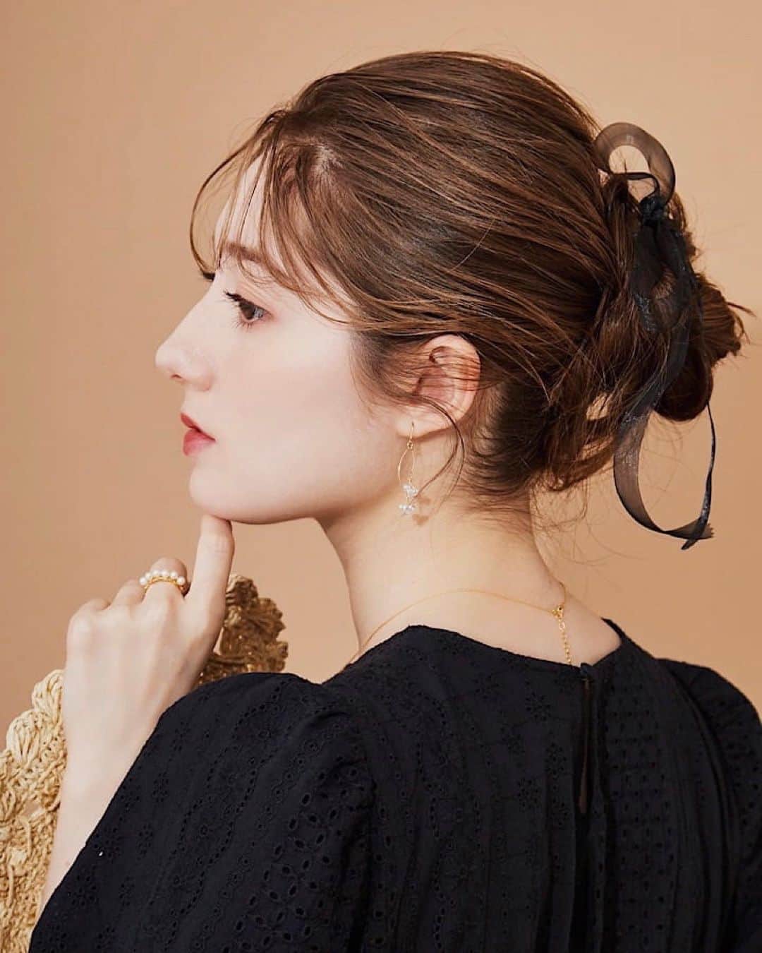 のインスタグラム：「.  Sᴜᴍᴍᴇʀ ʙʟᴀᴄᴋ🧺🖤  夏のエレガントブラックコーデ 素敵でした♪✨  #summer」