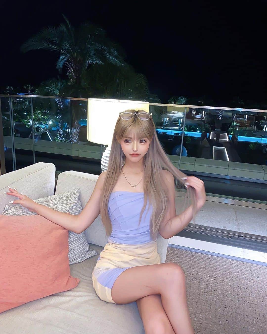 アンジェリカのインスタグラム：「𝑰 𝒉𝒂𝒅 𝒂 𝒈𝒐𝒐𝒅 𝒕𝒊𝒎𝒆 🩵🧡💜 ――――――――― たのしかた‪‪❤︎‬   #石垣島  #anaコンチネンタルホテル #anaインターコンチネンタル石垣リゾート」