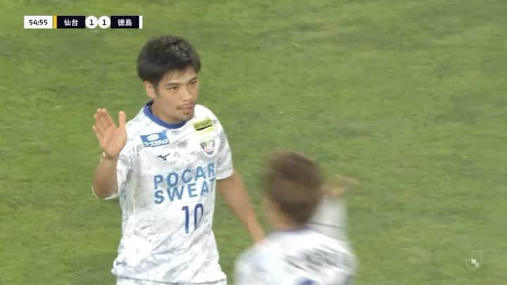 徳島ヴォルティスのインスタグラム：「明治安田生命J2リーグ第22節 #ベガルタ仙台 1-1 #徳島ヴォルティス  55分 #杉本太郎⚽️  #vortis #Ｊリーグ #football」