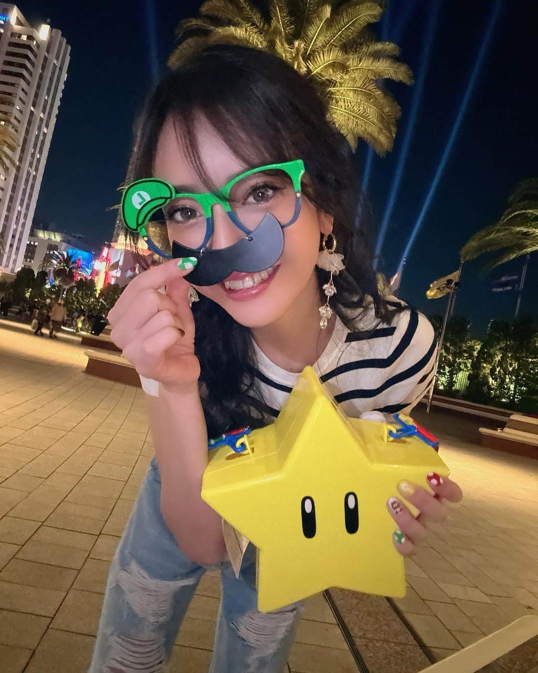 DJ Saya（さやまる）のインスタグラム：「🍄🍄🍄  誕生日プレゼントでUSJ❤️ (誕生日3月行ったの6月今7月)  #universalstudiosjapan  #ユニバーサルスタジオジャパン  #スーパーマリオ#supermario」