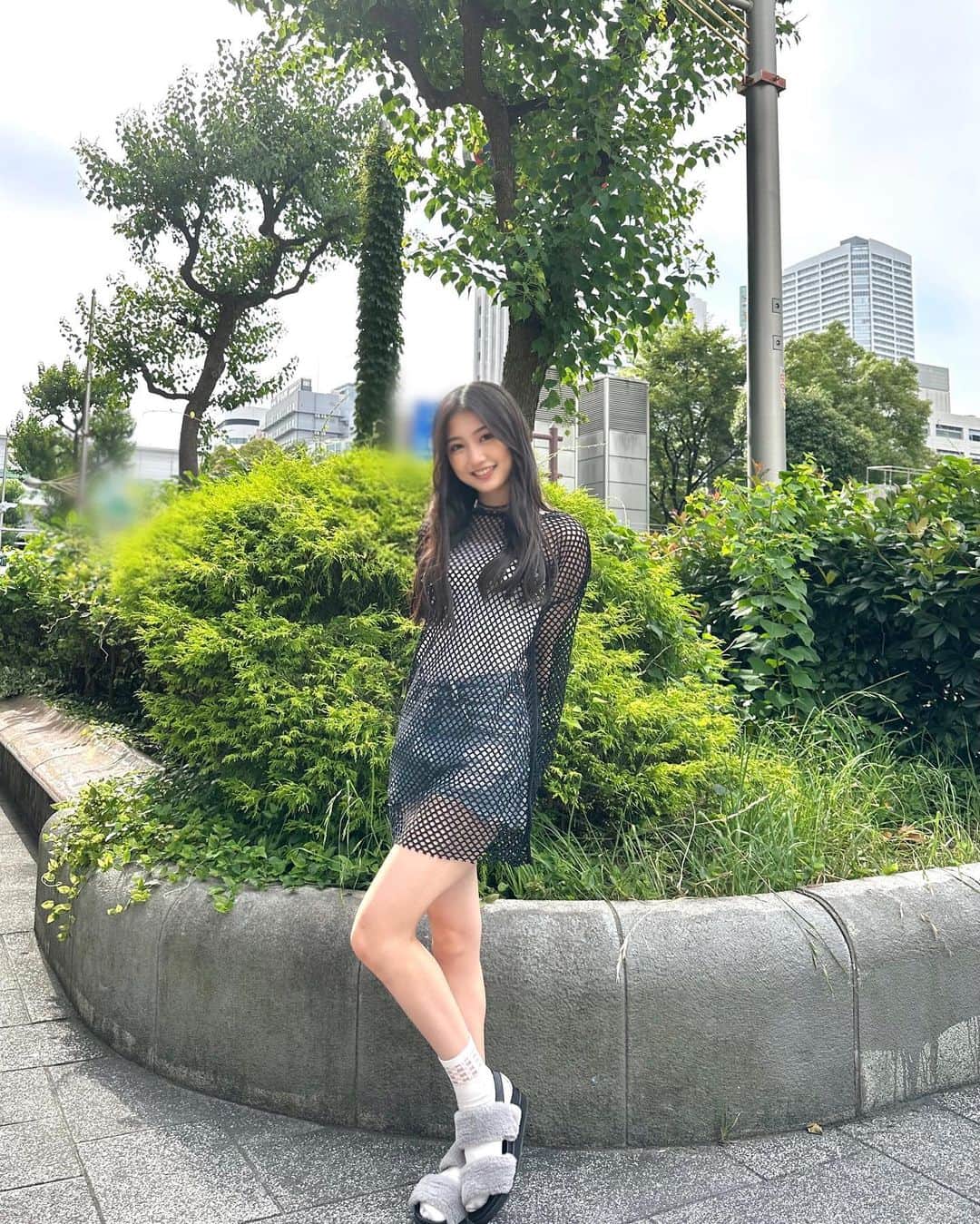 塩月希依音さんのインスタグラム写真 - (塩月希依音Instagram)「あついね〜☀️🍃  #夏#夏コーデ#code#コーデ#fashion #ファッション#あみあみ #メッシュ#メッシュトップス #ショートパンツ#ショートパンツコーデ #デニム#jk#ljk #05#05년생 #05line#ootd#ootdfashion」6月25日 21時26分 - keito.shiotsuki