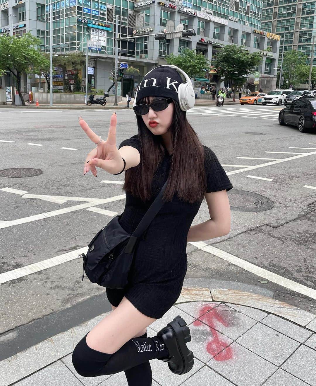 河崎みーなのインスタグラム：「피스✌︎('ω')✌︎♡ . . . . .」