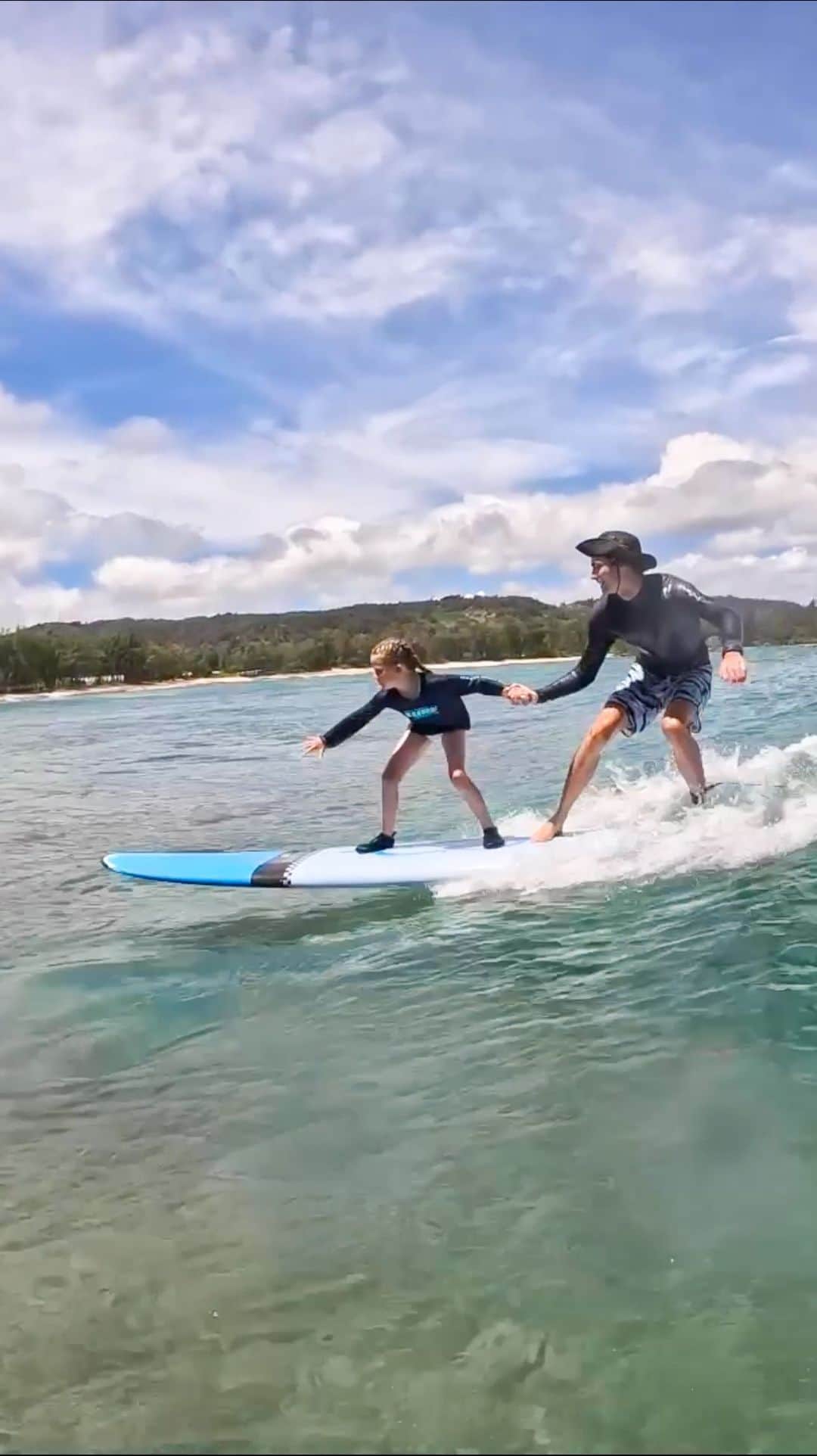 ジェイミー・オブライエンのインスタグラム：「It’s a joy to witness the magic of our surf school @jamieobriensurfexperience at @turtlebayresort where these new surfers are guided by our elite surf instructors & of course, the incredible waves on the North Shore of Oahu! 🏄‍♂️🏄‍♀️」