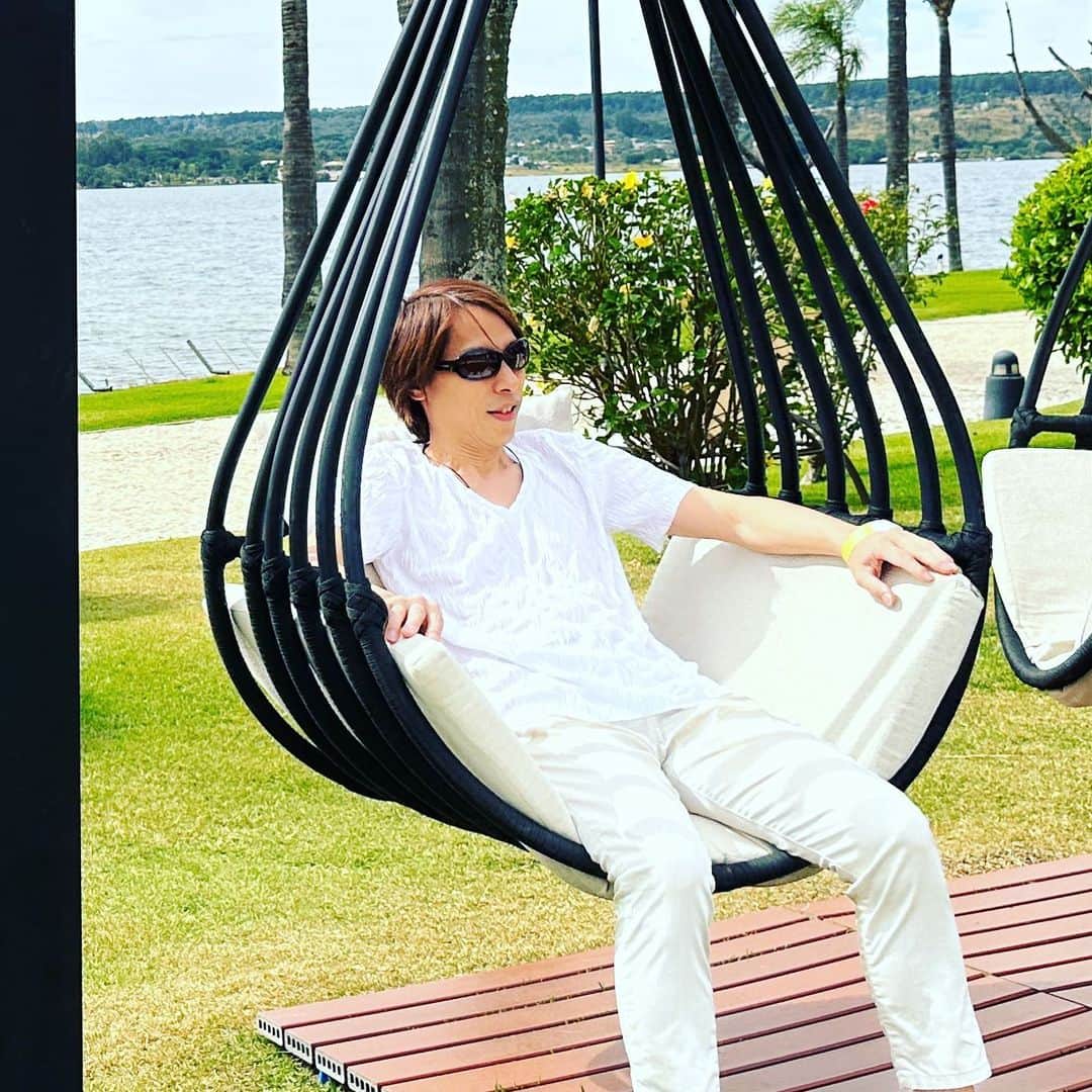 谷本貴義のインスタグラム：「リハもファンミも無事終わり、今日いよいよステージです♪ 何より、人生健康なからだづくりと楽しむのがいちばんです。  #brasil #animesummit #takayoshitanimoto」