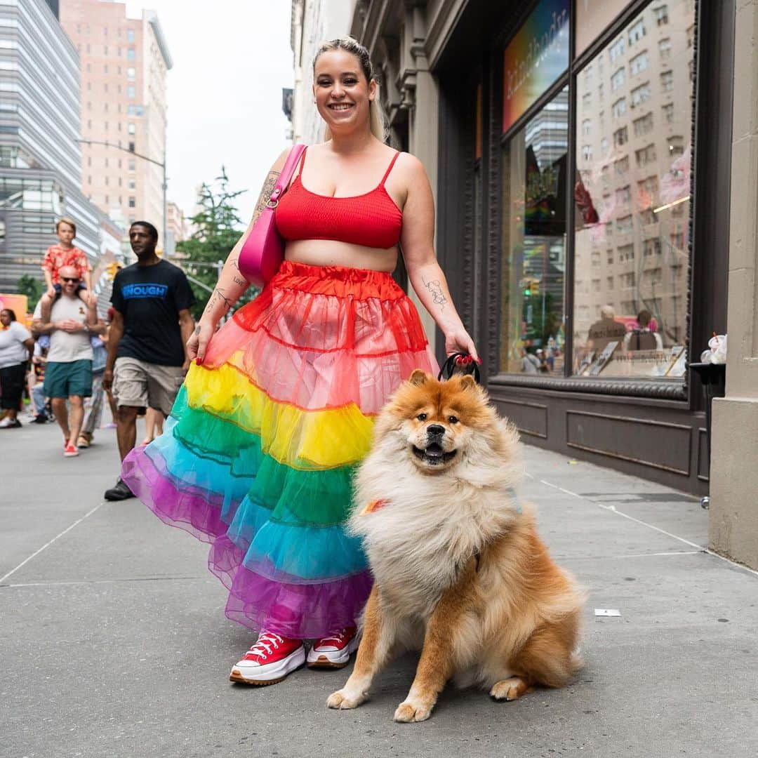 The Dogistさんのインスタグラム写真 - (The DogistInstagram)「Kulfi, Pumba, Millie, Mochi, Mila, Theo, Dimi, Lily, Dogs of the 2023 NYC Pride Parade, New York, NY • Happy Pride! 🏳️‍🌈」6月26日 4時56分 - thedogist