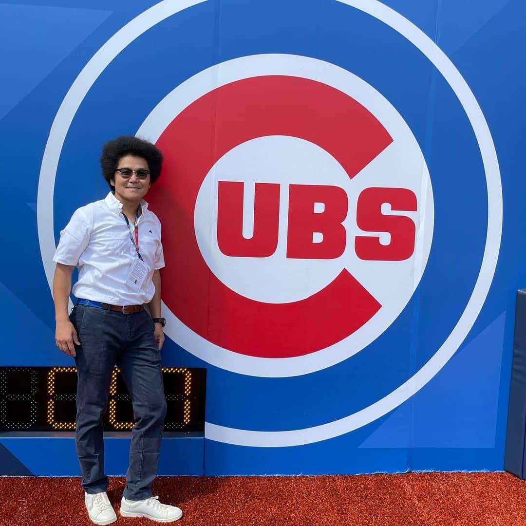 オカモト"MOBY"タクヤのインスタグラム：「Author's Photo #cubs #londonseries2023 #westham」