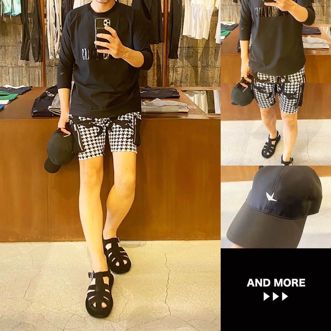 のインスタグラム：「✨今日のN.K.B STYLE✨ 👕【Tシャツ】1PIU1UGUALE3 SPORT 2023 S/S 113 SPORT x SAINT MAFIA BK RAGLAN FRONT BK 113 (BLACK) 👖【パンツ】AKM 2023 S/S HYBRID CARGO SHORTS (CAMO / CHIDORI / BLACK) 👟【サンダル】1piu1uguale3 2023 S/S 113 GURKA SANDAL (BLACK) 🎩【キャップ】1piu1uguale3 2023 S/S 113 POLO CAP (BLACK)  セレクトショップN.K.B小林です。  引き続きSHORT PANTSスタイルで。 今回は、自分も好きなモノトーン♪  SHORT PANTSには、長袖や7分丈が合いますねー☆ 是非、お試しください♪  紫外線対策に、ファッションアイテムとしても重宝するTOMFORD EYEWEAR,HOORSENBUHS。 是非店頭でお試しください。  全品送料無料❗️新規会員登録ですぐ使える1,000ポイントも進呈中です。  ++++++++++++++++++++ N.K.Bは、福井県福井市にあるセレクトショップ。 オーナーの小林が、取扱ブランドの最旬コーデと新作先行予約・入荷情報をPostしています。 もしよければ、いいね＆フォローよろしくお願いします❗  【主な取扱ブランド】 AKM | エイケイエム VEGAHLUXE | ヴェガリュクス 1piu1uguale3 | ウノピュウノウグァーレトレ 1piu1uguale3 SPORT| ウノピュウノウグァーレトレスポーツ LUXE163AKMBB | リュクス163エイケイエムビービー Junhashimoto | ジュンハシモト TFW49 | ティーエフダブリューフォーティーナイン TOM FORD EYEWEAR | トムフォード アイウェア DABORO | ダボロ PIUORO | ピウオッロ MOOSEKNUCKLES | ムースナックルズ newblance | ニューバランス and more… ++++++++++++++++++++  #1piu1uguale3 #ウノピュウノウグァーレトレ  #エヌケービー #メンズファッション #メンズファッションコーデ #ファッション好きと繋がりたい #メンズコーデ #お洒落さんと繋がりたい #おしゃれさんと繋がりたい #服好きな人と繋がりたい #ファッション好きな人と繋がりたい #ファッション大好き #今日のコーデ #本日のコーデ #ファッションコーデ #インスタファッション #エヌケービー #ファッションスナップ #ファッション好き #アパレルショップ #ファッションコーディネート #メンズアパレルショップ」