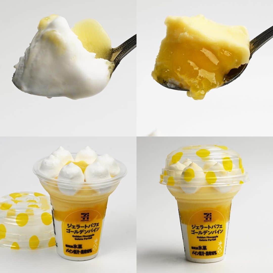 アイスマン福留さんのインスタグラム写真 - (アイスマン福留Instagram)「パイン風味（ソース＆ジェラート）🍍と、発酵乳使用のヨーグルト味アイスの相性が抜群！✨セブンプレミアム「ジェラートパフェ ゴールデンパイン」暑い日に食べたいジェラート食感の多層パフェアイスです！食べたい人はお近くのセブンで探してみてください！  #ジェラートパフェ #パイン #ゴールデンパイン #大容量 #セブンプレミアム #アイス #ジェラート #パフェアイス #スイーツ #デザート #新作アイス #コンビニアイス #アイスマニア #アイスマン福留 #icecream #JapaneseIceCream #icecreamlover #icecreamtime #icecreamday #icecreamlove #icecreamporn #JapaneseIceCream #foodporn #foodie #instafood #foodstagram #yummy #yum #delicious #foodphotography」6月26日 8時58分 - iceman_ax