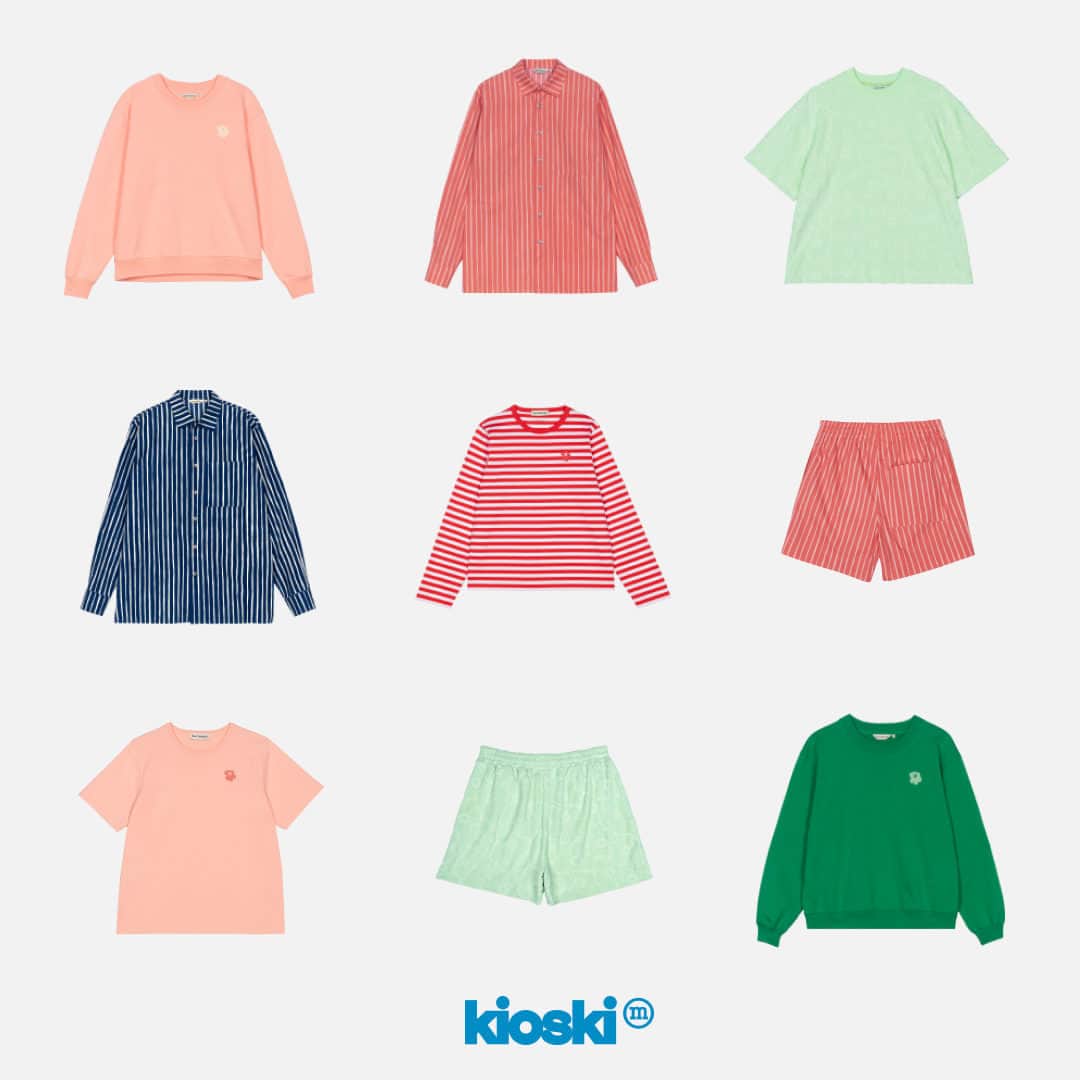 マリメッコのインスタグラム：「Kioski's delectable designs are like a scoop of ice cream on a hot summer day—you just can’t resist! Sprinkle some color into your life with our playful essentials in iconic prints. What’s your number one shade this season?   Explore the new Kioski edit at marimekko.com. #marimekko」