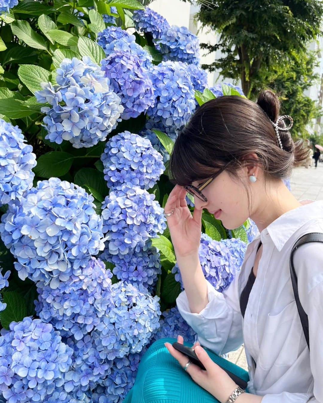 木内舞留さんのインスタグラム写真 - (木内舞留Instagram)「綺麗に咲いてる紫陽花発見:)」6月26日 19時59分 - maru_kiuchi_official