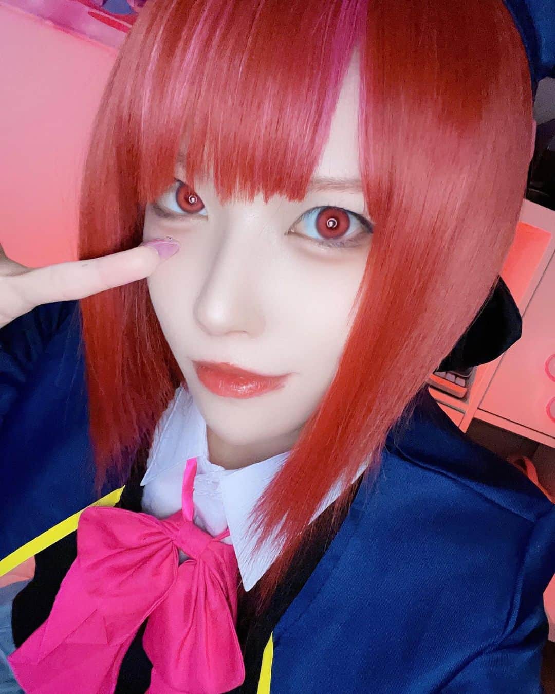ぽにょ皇子のインスタグラム：「""""元""""天才子役  #推しの子 #有馬かな #cosplay #cosplayer #cosplaygirl #コスプレ #コスプレイヤー #グラビア #dj #ポートレート #portraitphotography #portrait #pink #Japanese #自撮り」