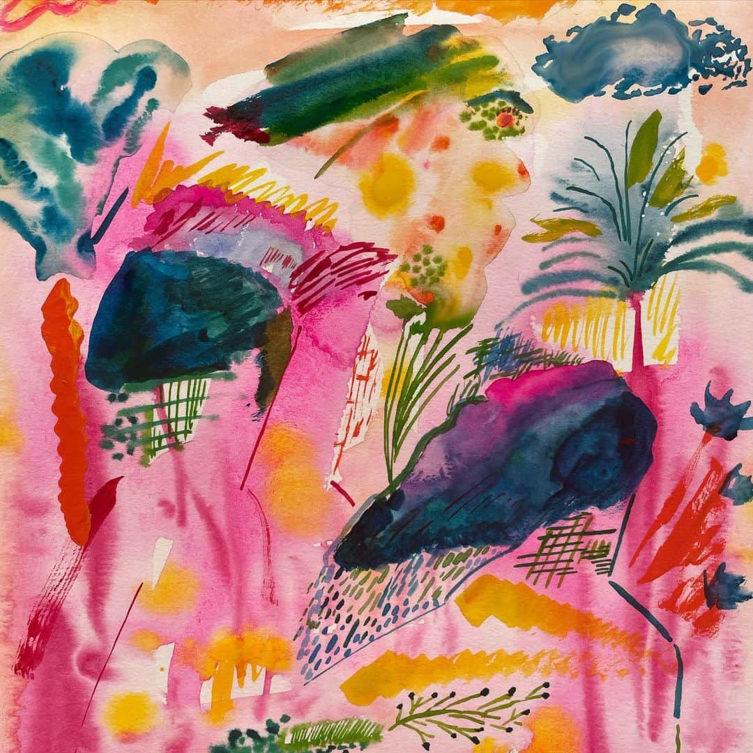Boojilさんのインスタグラム写真 - (BoojilInstagram)「🎨 My drawing became the main visual for Yutaka Hirasaka’s music single.　 @yutaka_hirasaka  title is “heartbeat”  I encountered his music at a time when I was about to transition from drawing pictures for commercial use as an illustrator to working as an artist. my heart is to keep making things with excitement and freedom. I want to Just enjoy it like a child. There is no need for money or honor, and the music and paintings that come out purely from within are giving off beautiful colors.  I respect and support his wonderful musical activities from the bottom of my heart.And I also want to continue to draw pure pictures for myself.I would appreciate it if everyone could listen to this song.  🎨 私の描いた絵が音楽家の @yutaka_hirasaka のnew single "heart beat"のメインビジュアルになりました。   わたしがイラストレーターとして商業ベースの絵を描くことから、アーティスト活動へと移行しようとした時期に彼の音楽に出会いました。創作にまっすぐ取り組む姿勢に、とても大きな影響を受け、自分が心から喜ぶ物作りとは心を躍らせ自由に作り続けること。こどものように楽しむだけ。そこにお金や名誉など必要なく、純粋に自分の内側から出た音楽や絵は美しい色を放っている。  そういった創作は暮らしの中でどんどん離れていってしまう。なぜならわたしたちは食べていくために働き、こどもがいれば家事や育児と向き合い、自分が解き放たれる時間を失いがちだから。わたしもそうだった。幼い頃は毎日自由に絵を描いていた。誰のためでもない自分のために。楽しくワクワクした気持ちがその時間にはずっと継続していた。そういった時間を取り戻すきっかけになった作品です。  生きることは、心を震わせ、まだ見ぬ世界中に散らばった色や景色、文化を追いかけ絵を描き続けること。自由な心で生きていきたい。楽曲がとにかく素晴らしいので是非みなさんに聴いてもらえたら嬉しいです。  Apple music、spotify、その他サブスクで聴けます。 @yutaka_hirasaka のリンクから聴けますよ〜　リリース、おめでとう👍」6月26日 11時54分 - boojil