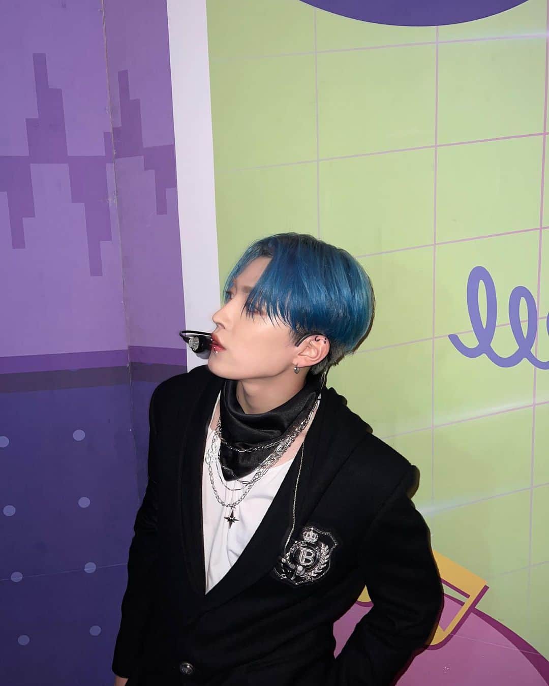 ATEEZさんのインスタグラム写真 - (ATEEZInstagram)「[#Hong_stagram] 💙💙💙💙💙💙💙💙  #ATEEZ #에이티즈 #HONGJOONG #홍중」6月26日 12時32分 - ateez_official_