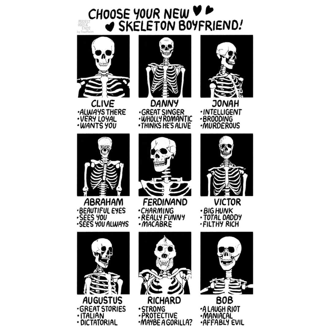 9GAGさんのインスタグラム写真 - (9GAGInstagram)「I’m torn between Clive and Victor  ✍🏻 @amodestlookatlife  - #skeleton #boyfriend #chooseyour #comic #9gag」6月26日 13時02分 - 9gag