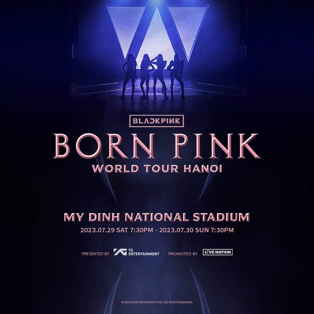 BLACKPINKさんのインスタグラム写真 - (BLACKPINKInstagram)「#BLACKPINK #블랙핑크 #BORNPINK #BLACKPINK_WORLDTOUR #BLACKPINK_BORNPINK #HANOI #POSTER #YG」6月26日 14時00分 - blackpinkofficial