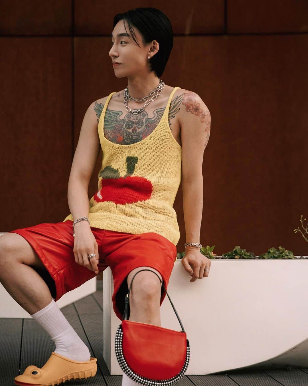 Noah（ノア）さんのインスタグラム写真 - (Noah（ノア）Instagram)「JW ANDERSON 2024 S/S 🐸🍎  #TaikiNoah#jwanderson#MFW2024SS」6月26日 16時43分 - noah_bbb