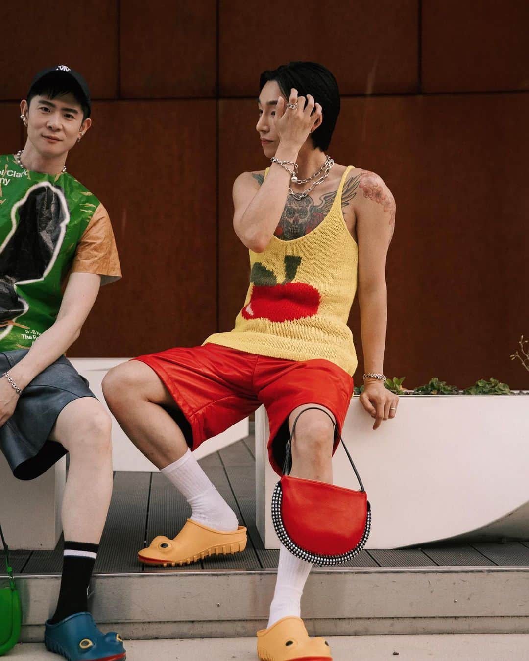 Noah（ノア）さんのインスタグラム写真 - (Noah（ノア）Instagram)「JW ANDERSON 2024 S/S 🐸🍎  #TaikiNoah#jwanderson#MFW2024SS」6月26日 16時43分 - noah_bbb