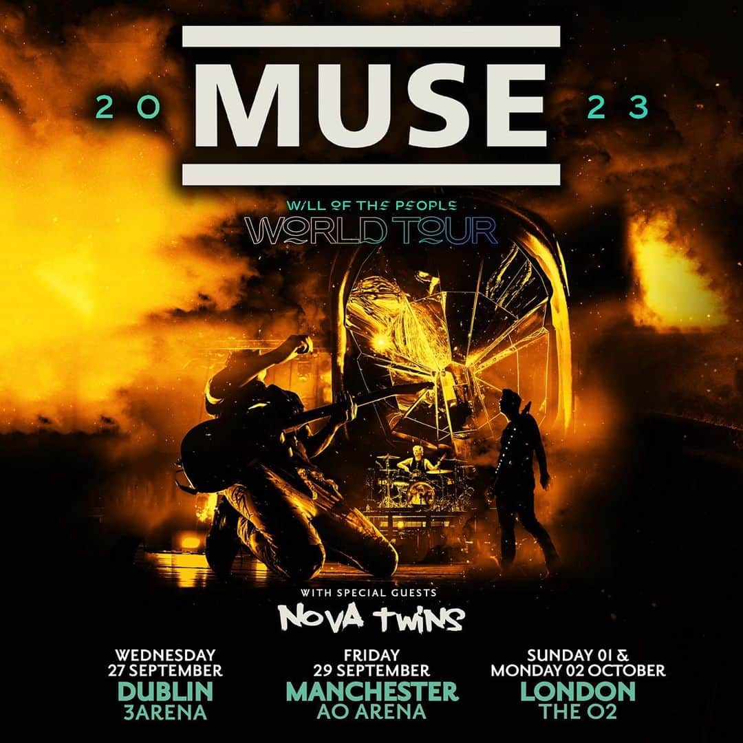 MUSEさんのインスタグラム写真 - (MUSEInstagram)「The #WillOfThePeople World Tour returns to the UK & Ireland this September and October, with special guests @novatwinsmusic 🔥 Register for pre-sale access now. Pre-sale tickets available Wednesday 5th July at 9am. General on sale Friday 7th July at 9am. Link in Stories/Bio」6月26日 17時00分 - muse