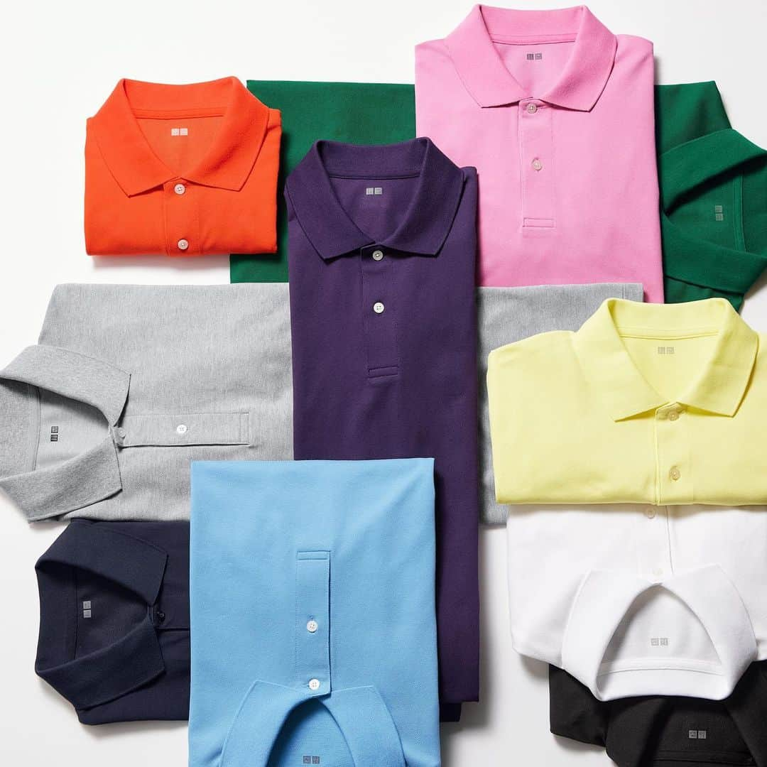 ユニクロさんのインスタグラム写真 - (ユニクロInstagram)「Our polo shirts are a must-have summer item in various colors. With DRY technology, you can be comfortable even in hot weather. How many colors do you have?  455388 Dry Pique Short-Sleeve Polo Shirt  #Uniqlo #LifeWear #uniqlopolos #poloshirt  *The product availability differs among regions. Please check your regional account or website.」6月26日 17時18分 - uniqlo