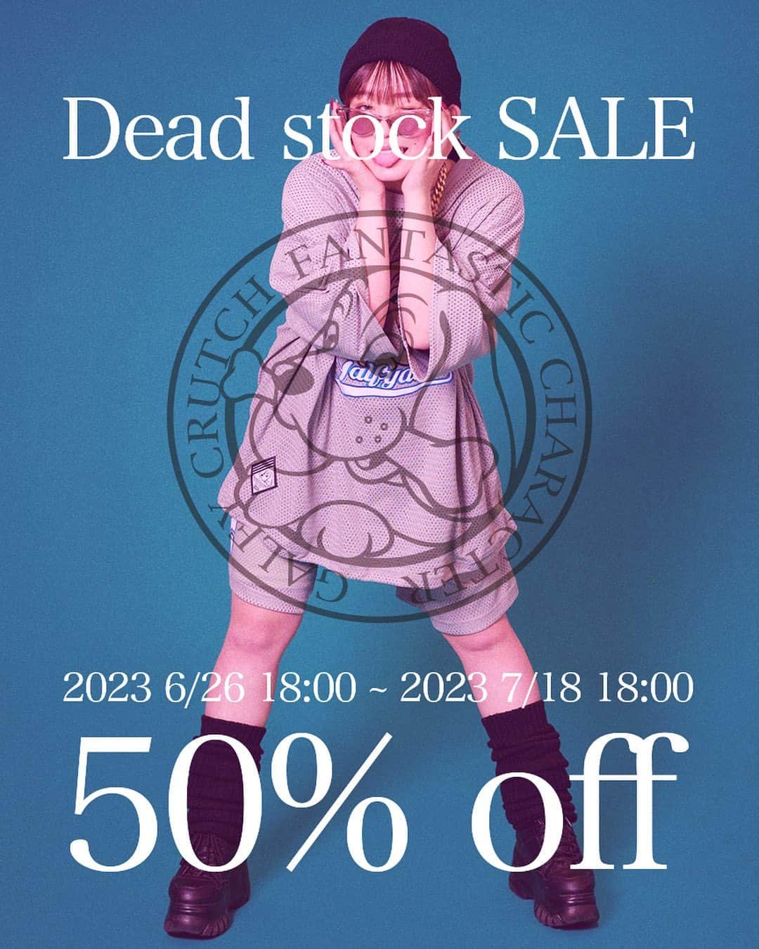 のインスタグラム：「. 🐶sale🐶 sale🐶 sale🐶 sale🐶 . 《GALFY 2023 Back number SALE》 . 2023.7/18 18:00 まで！急げ🏃‍♀️💨 . SNSを見てくれた方限定SALEです！ 昨年の夏物のデッドストックを50%offで大放出！！夜露死苦👍 . ⚠️SALE期間⚠️ 2023.6.26 18:00 〜 2030.7.18 18:00 . 🔴プロフィールのURLからSALE会場へGO！🏃💨 . #galfy #ガルフィー #ガルフィ #sale #セール」