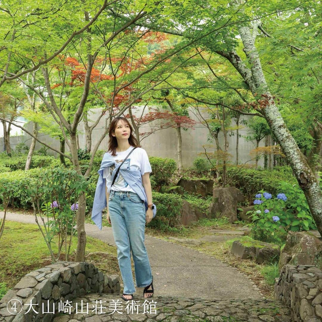 竹本萌瑛子さんのインスタグラム写真 - (竹本萌瑛子Instagram)「【京都旅した】  京都府観光連盟のキャンペーン「わたしの理想の京都旅 - 京都西山 -」のモデルを担当しました！  京都旅行、これまでに何度か経験があるのですが、今回めぐった2つのプランは全部初体験🫶🏻  まだあまり知られていない穴場スポットたくさんなので「京都旅行は経験済み」の人にこそ行ってほしい！  🍬あじさいプラン🍬  ①善峯寺(ヨシミネデラ） 約八千株のあじさいが彩る斜面は圧巻。ここは個人的に最推しスポット！  ② Shop & Gallery 竹生園(チクブエン） 竹製の貴重な雑貨が手に入ります！  ③ 柳谷観音楊谷寺 (ヤナギダニカンノンヨウコクジ) 花手水発祥の地でもあるお寺。あじさいのイラストをあしらった傘がかわいい！  ④ アサヒグループ大山崎山荘美術館(オオヤマザキサンソウビジュツカン） 貴重な建築やコレクション展示が楽しめます。広大なお庭を歩くだけでも癒される…… （※現在美術館は休館中だそうです。訪れる際はHPでご確認ください。）  ⑤ Relish食堂(レリッシュショクドウ） 体に優しく、おいしい食事が味わえるオーガニックカフェ！近所にあったら通いたいくらい。  2つ目のプラン「青もみじプラン」は次の投稿で紹介します▶︎▶︎▶︎  どっちの京都旅をしてみたいか、２つのプランをぜひ見比べてみてくださいね🌿  それから、  京都府観光連盟公式アカウント( @discover_your_own_kyoto )をフォローして、お気に入りの旅プラン動画の投稿にイイネすると、「ホテル京都エミナース」の宿泊券が当たるので、ぜひ投票してみてください〜🔥  #わたしの理想の京都旅 #きょうと魅力再発見旅 #discoveryourkyoto #京都西山 #竹の里 #乙訓 #あじさい #青もみじ #京都観光 #京都旅行 #京都散策 #京都府観光連盟 #キャンペーン実施中 #PR #善峯寺 #竹生園 #柳谷観音楊谷寺 #大山崎山荘美術館 #Relish食堂」6月26日 18時25分 - moeko_takemoto