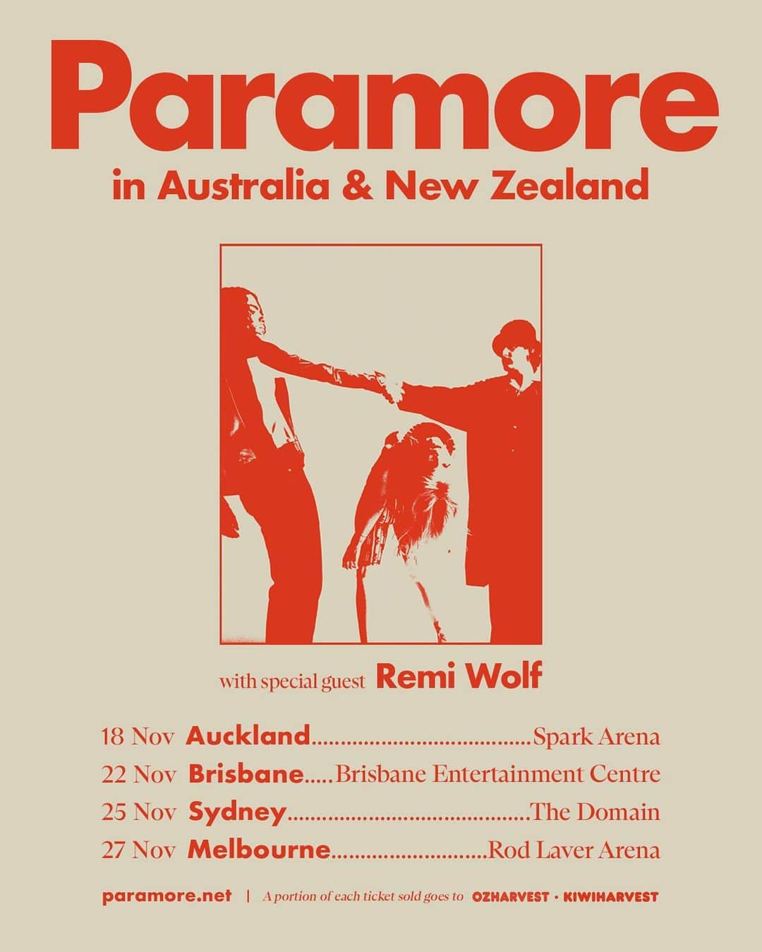 Paramoreのインスタグラム：「Australia & New Zealand. November 2023.」