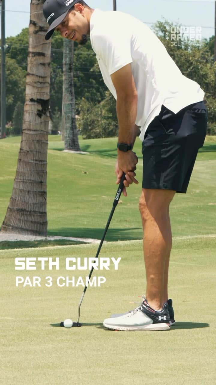 セス・カリーのインスタグラム：「Came, saw, conquered. 🏆   Seth Curry came to support members of @underratedgolf...and won a quick Par 3 contest along the way.   #ugtour #golf #sethcurry」