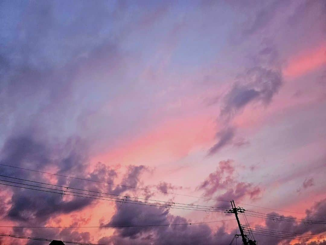 永吉令奈のインスタグラム：「Sunset 🌇」