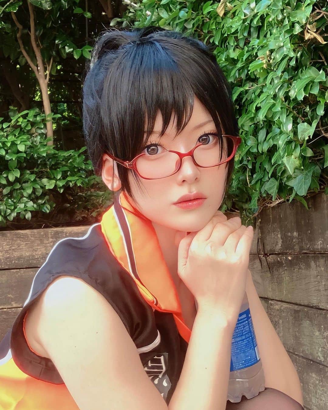 のインスタグラム：「ハイキュー!! / 清水潔子 烏野ユニフォームver.   #コスプレ  #コスプレイヤー  #ハイキューコスプレ  #清水潔子コスプレ  #アコスタ池袋」