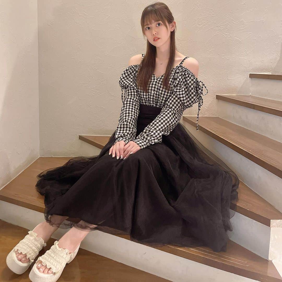 竹内舞さんのインスタグラム写真 - (竹内舞Instagram)「…  おんなのこぽいお洋服‪も着るだよ- ̗̀ ꪔ̤ ̖́-‬」6月26日 21時45分 - mai.t831