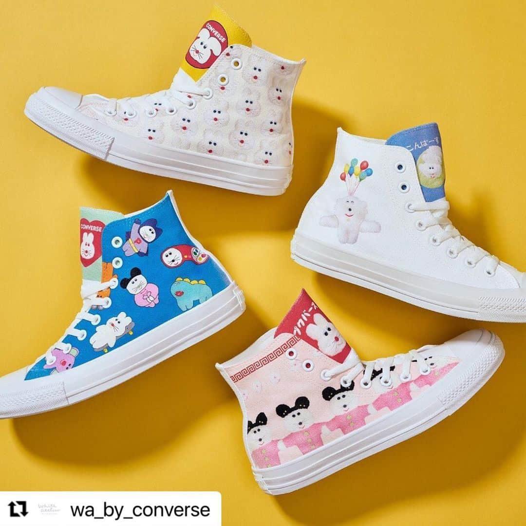 コンバースさんのインスタグラム写真 - (コンバースInstagram)「#Repost @wa_by_converse with @use.repost ・・・ むにゅさん(@muunyu )さんがデザインしたプリントカスタマイズシューズを、ご購入いただけるのは6/30まで！  是非この機会に、店頭、オンラインショップでオーダーお待ちしております。  #whiteatelierbyconverse #ホワイトアトリエバイコンバース #converse #コンバース #カスタマイズコンバース #コンバースコーデ #コンバースハイカット #コンバースオールスター #コンバース好き #コンバースのある生活 #コンバース女子 #カスタマイズシューズ #harajuku #tokyotravel #tokyo #japantravel #むにゅ #컨버스 #화이트아틀리에바이컨버스 #catstreet #キャットストリート」6月26日 22時55分 - converse_jp