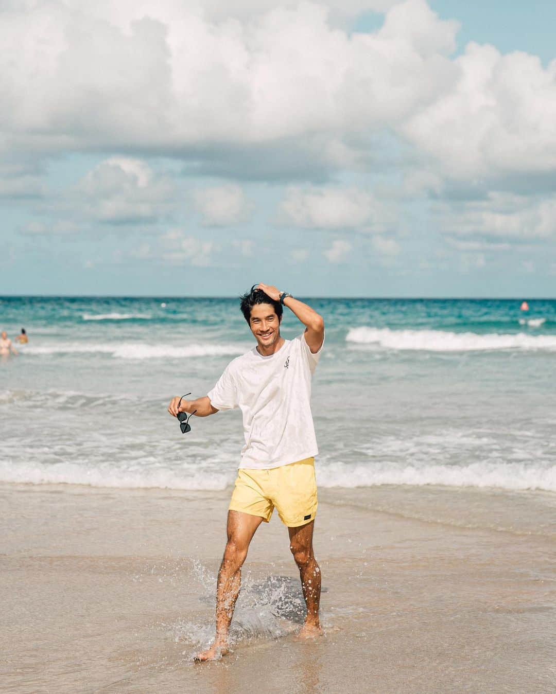 八代健のインスタグラム：「Lovely weekend at Kata beach 🌞🏝 #Phuket #beachlife  #HydroConquest #LonginesThailand   📷 @mojito.boy」